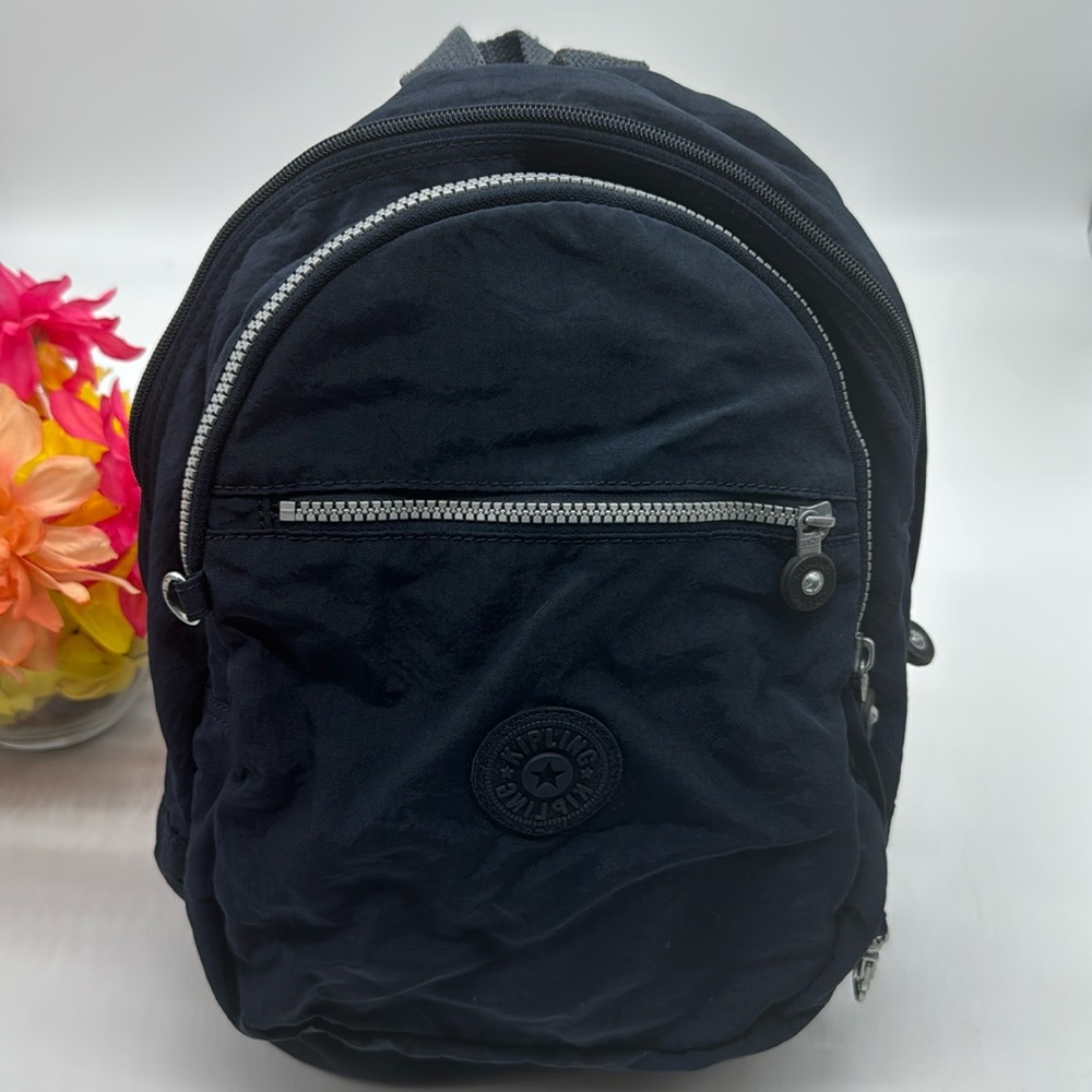 Kipling Navy Blue Nylon Backpack Mcb7118p - image 1